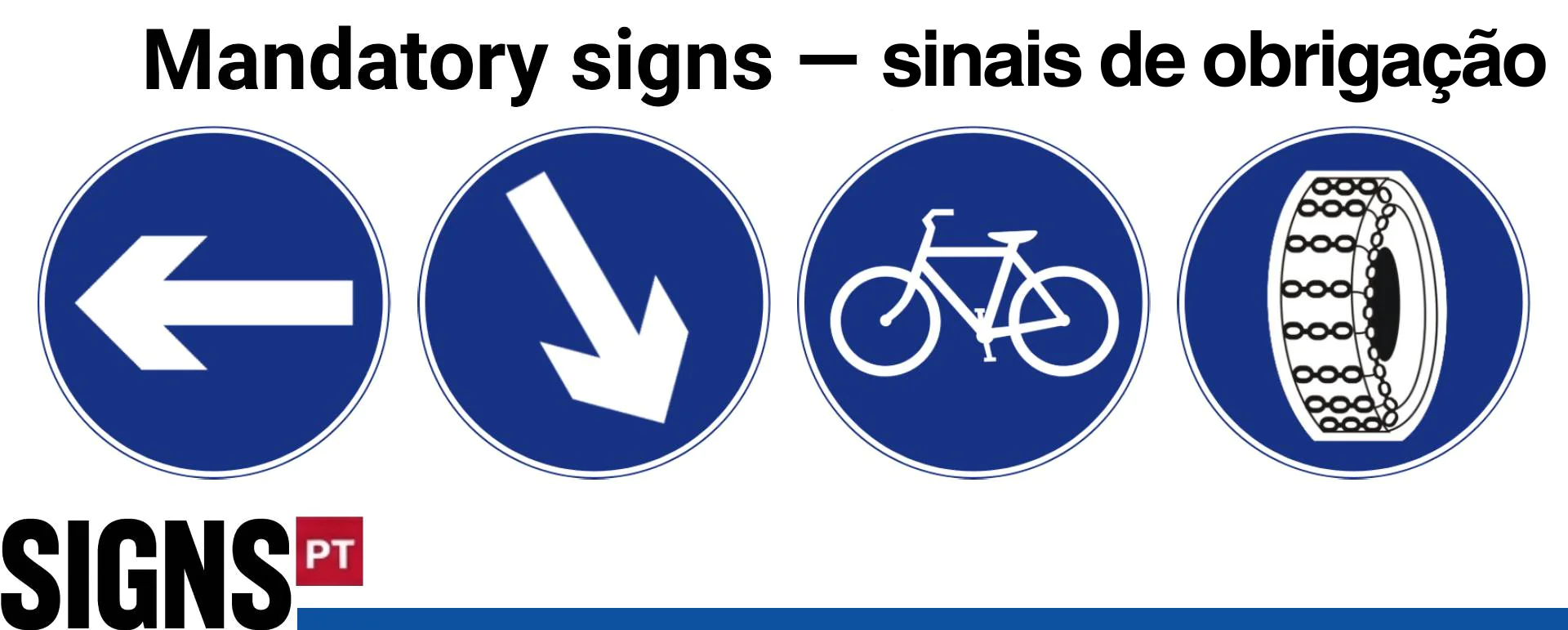 Mandatory signs